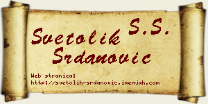 Svetolik Srdanović vizit kartica